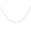 Brilliant and Baguette Chain Necklace
