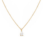 Small Pear Shape Diamond Necklace