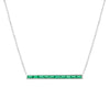 Emerald Bar Necklace