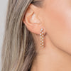 Double Dangle Diamond Earrings